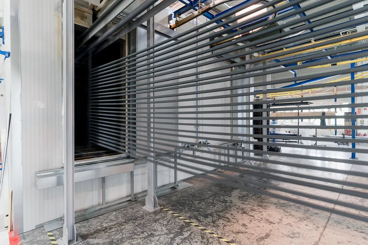 Festék beégető kemence