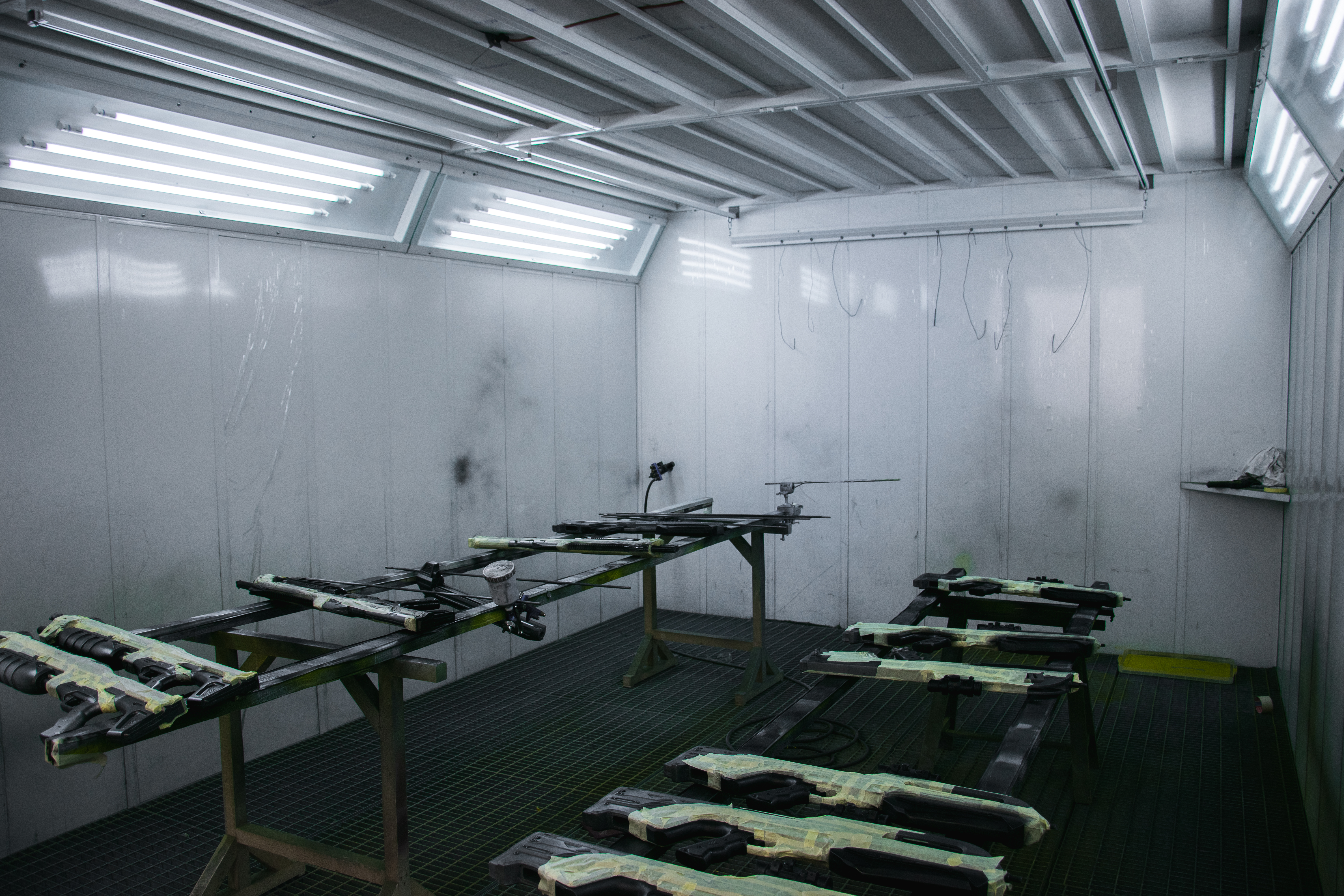 Fényezőfülkék a Korda filmstúdió