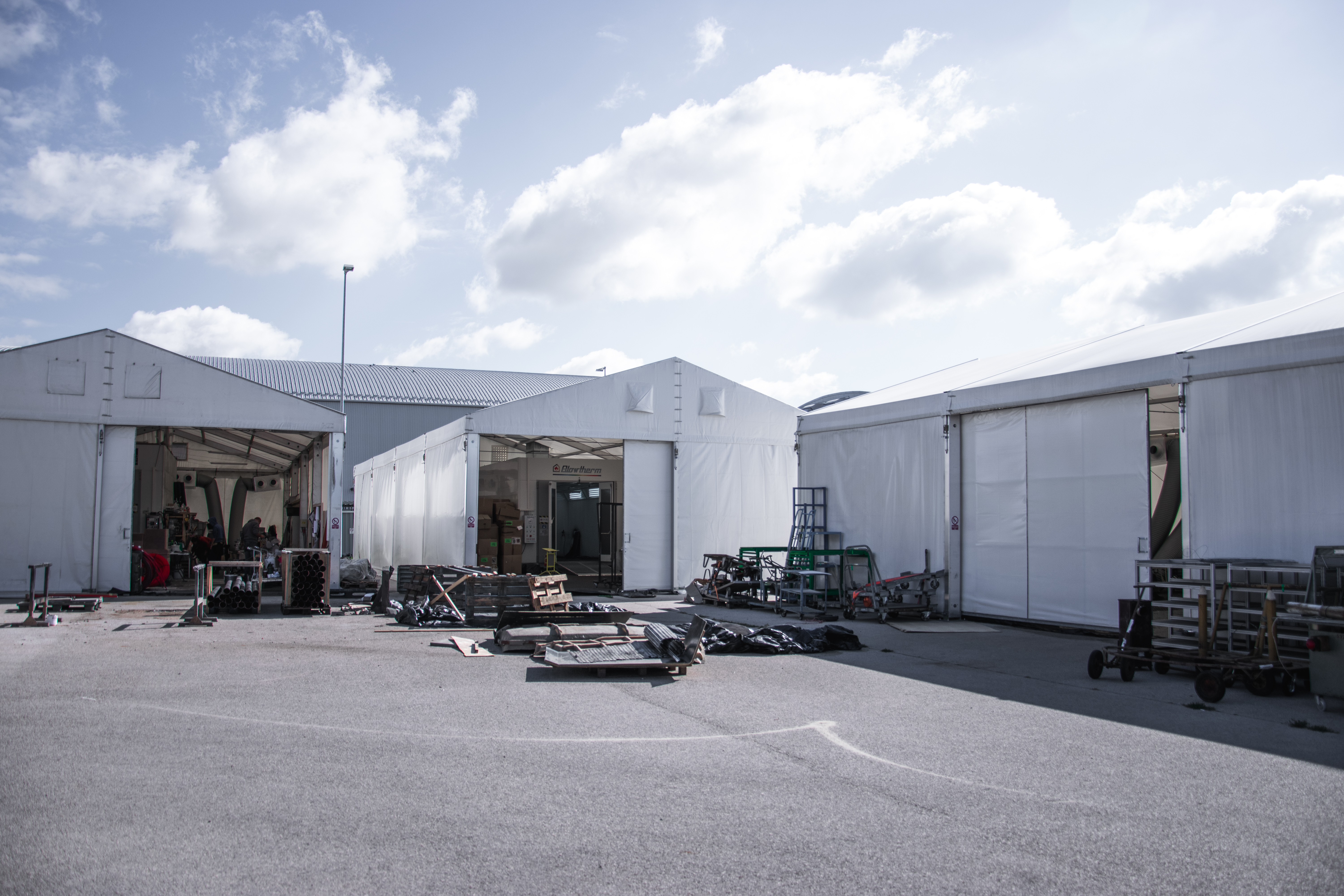 Fényezőfülkék a Korda filmstúdió